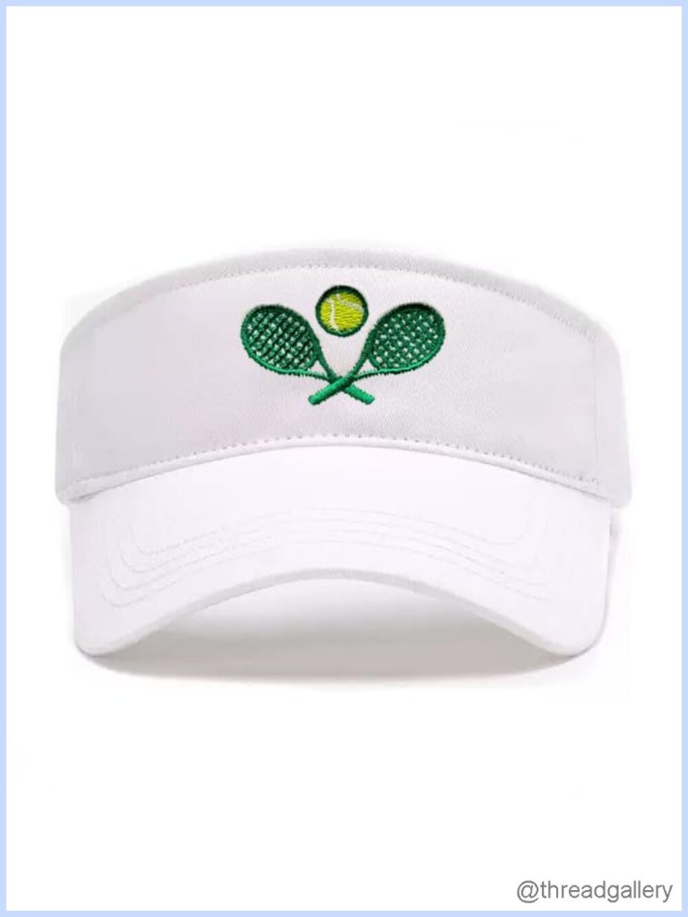 Embroidered Pickleball Visor Adjustable Cotton Hat